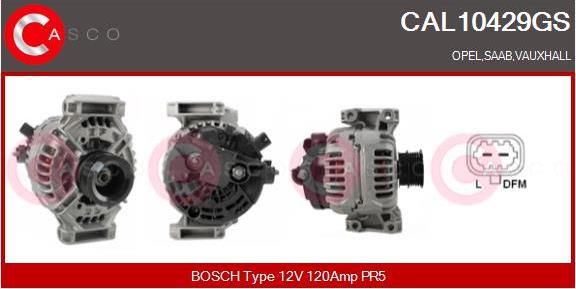 Casco CAL10429GS - Generator / Alternator aaoparts.ro