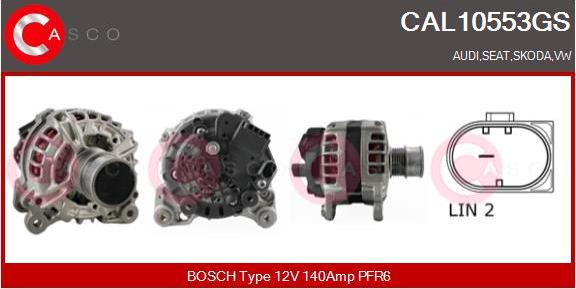 Casco CAL10553GS - Generator / Alternator aaoparts.ro