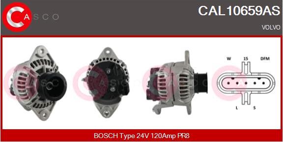 Casco CAL10659AS - Generator / Alternator aaoparts.ro