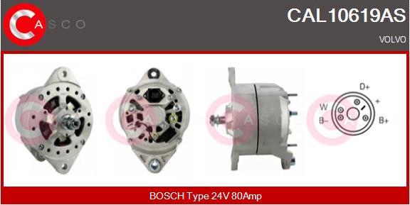 Casco CAL10619AS - Generator / Alternator aaoparts.ro