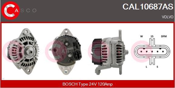 Casco CAL10687AS - Generator / Alternator aaoparts.ro