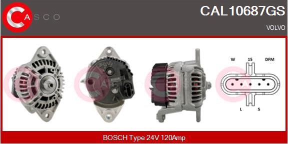 Casco CAL10687GS - Generator / Alternator aaoparts.ro