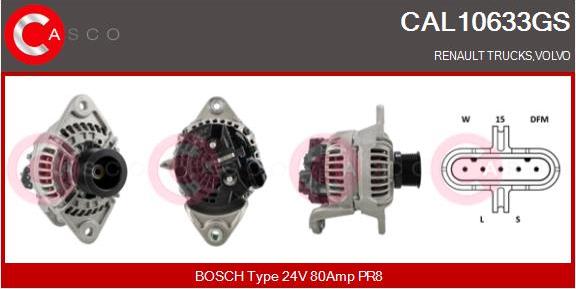Casco CAL10633GS - Generator / Alternator aaoparts.ro