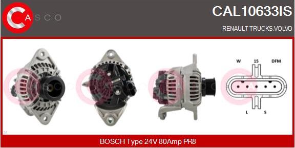 Casco CAL10633IS - Generator / Alternator aaoparts.ro