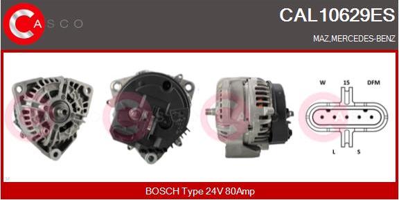 Casco CAL10629ES - Generator / Alternator aaoparts.ro