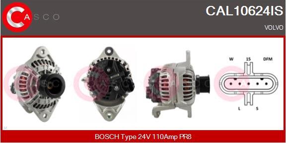Casco CAL10624IS - Generator / Alternator aaoparts.ro
