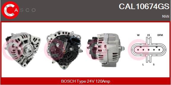 Casco CAL10674GS - Generator / Alternator aaoparts.ro