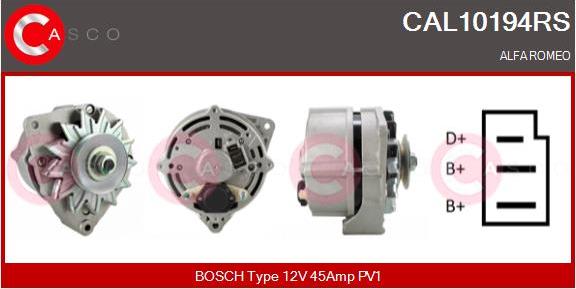 Casco CAL10194RS - Generator / Alternator aaoparts.ro