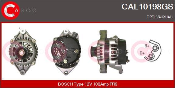 Casco CAL10198GS - Generator / Alternator aaoparts.ro