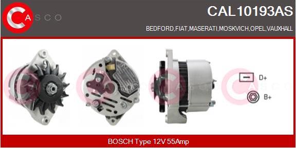 Casco CAL10193AS - Generator / Alternator aaoparts.ro