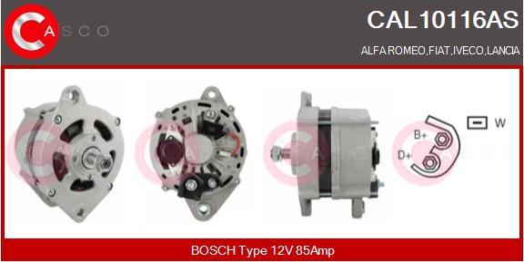Casco CAL10116AS - Generator / Alternator aaoparts.ro