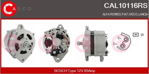 Casco CAL10116RS - Generator / Alternator aaoparts.ro