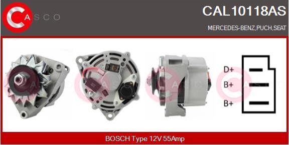 Casco CAL10118AS - Generator / Alternator aaoparts.ro