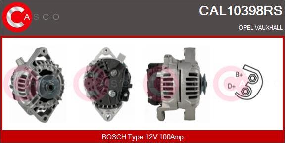 Casco CAL10398RS - Generator / Alternator aaoparts.ro