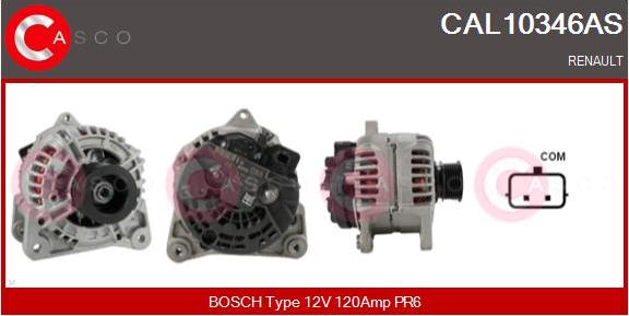 Casco CAL10346AS - Generator / Alternator aaoparts.ro