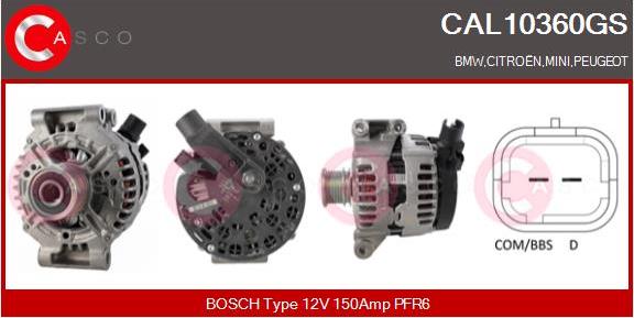 Casco CAL10360GS - Generator / Alternator aaoparts.ro