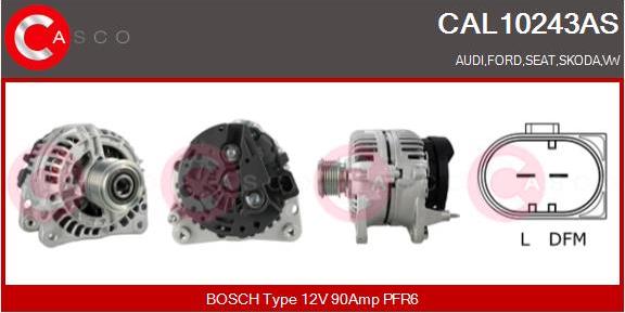 Casco CAL10243AS - Generator / Alternator aaoparts.ro