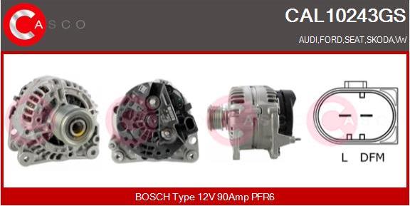 Casco CAL10243GS - Generator / Alternator aaoparts.ro