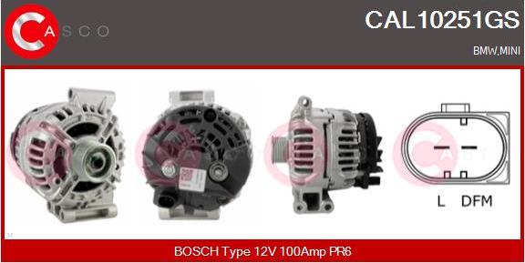 Casco CAL10251GS - Generator / Alternator aaoparts.ro
