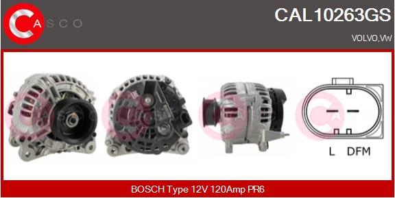 Casco CAL10263GS - Generator / Alternator aaoparts.ro