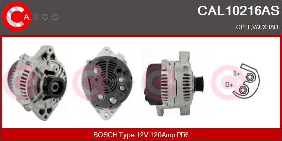 Casco CAL10216AS - Generator / Alternator aaoparts.ro