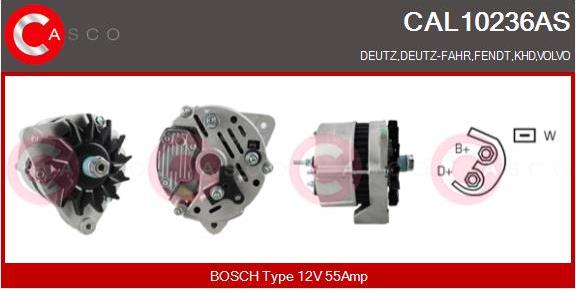 Casco CAL10236AS - Generator / Alternator aaoparts.ro