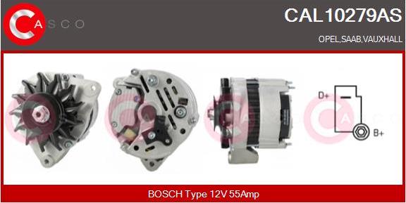 Casco CAL10279AS - Generator / Alternator aaoparts.ro