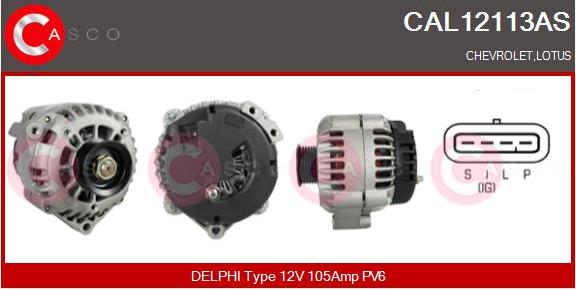 Casco CAL12113AS - Generator / Alternator aaoparts.ro