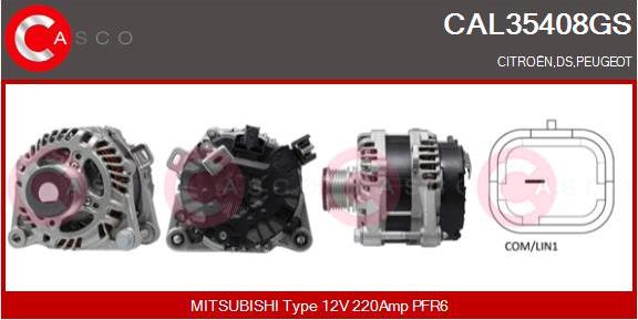Casco CAL35408GS - Generator / Alternator aaoparts.ro