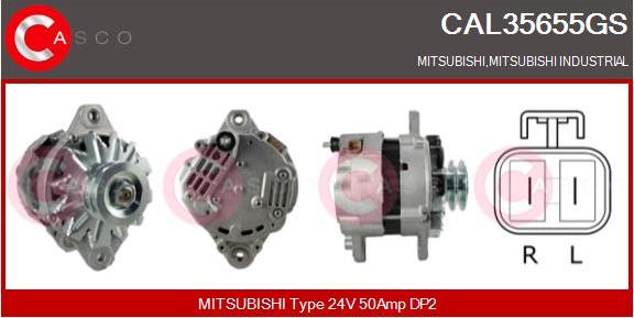 Casco CAL35655GS - Generator / Alternator aaoparts.ro