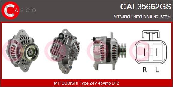 Casco CAL35662GS - Generator / Alternator aaoparts.ro