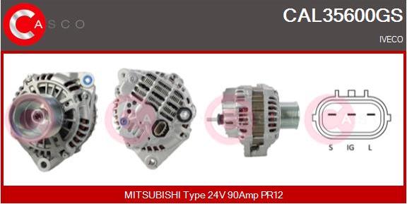 Casco CAL35600GS - Generator / Alternator aaoparts.ro