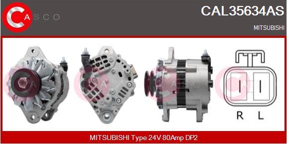 Casco CAL35634AS - Generator / Alternator aaoparts.ro
