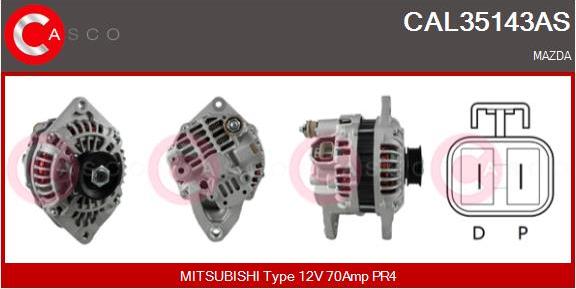 Casco CAL35143AS - Generator / Alternator aaoparts.ro