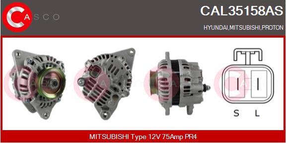Casco CAL35158AS - Generator / Alternator aaoparts.ro