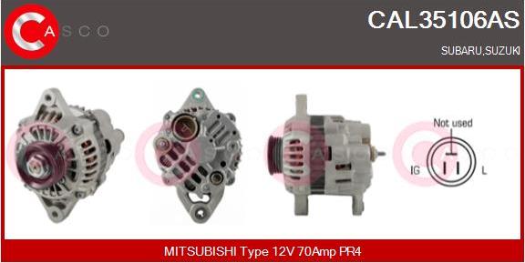 Casco CAL35106AS - Generator / Alternator aaoparts.ro