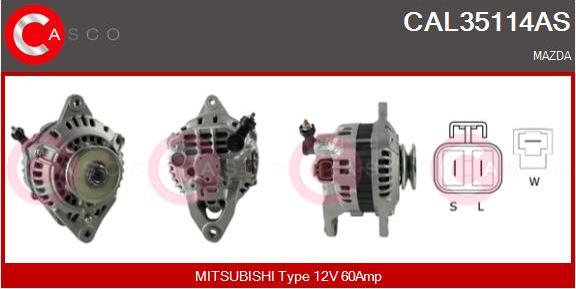Casco CAL35114AS - Generator / Alternator aaoparts.ro