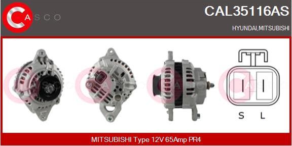 Casco CAL35116AS - Generator / Alternator aaoparts.ro