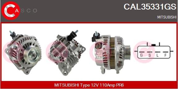 Casco CAL35331GS - Generator / Alternator aaoparts.ro