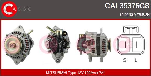 Casco CAL35376GS - Generator / Alternator aaoparts.ro