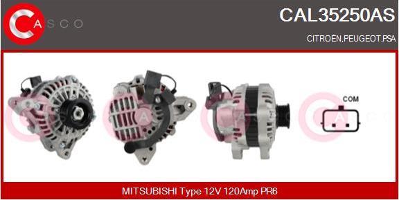 Casco CAL35250AS - Generator / Alternator aaoparts.ro