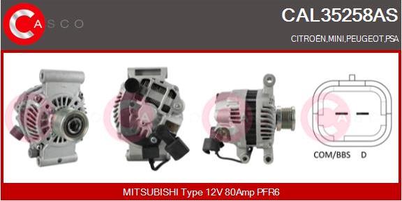 Casco CAL35258AS - Generator / Alternator aaoparts.ro