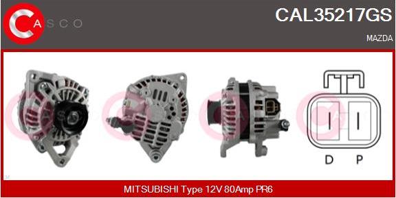 Casco CAL35217GS - Generator / Alternator aaoparts.ro
