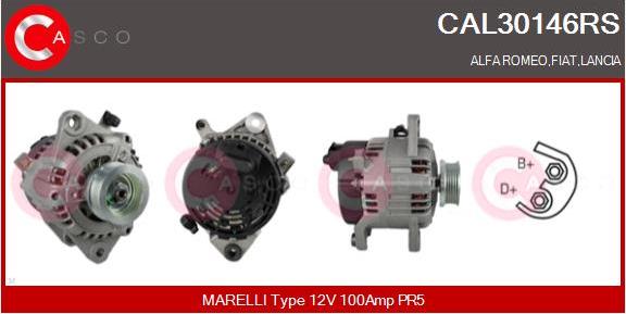 Casco CAL30146RS - Generator / Alternator aaoparts.ro