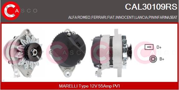 Casco CAL30109RS - Generator / Alternator aaoparts.ro