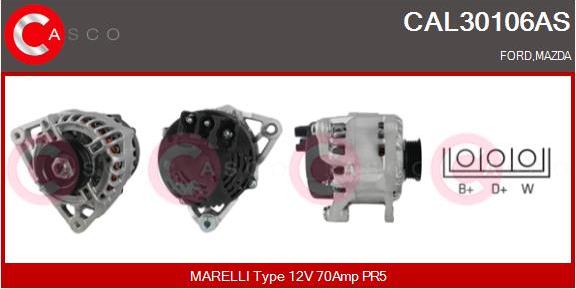 Casco CAL30106AS - Generator / Alternator aaoparts.ro