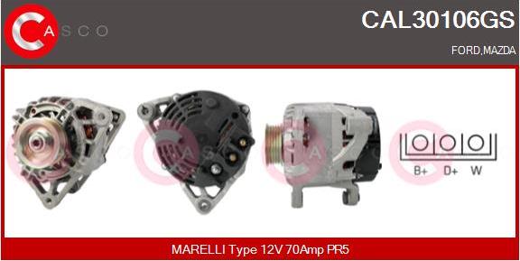 Casco CAL30106GS - Generator / Alternator aaoparts.ro