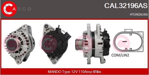 Casco CAL32196AS - Generator / Alternator aaoparts.ro