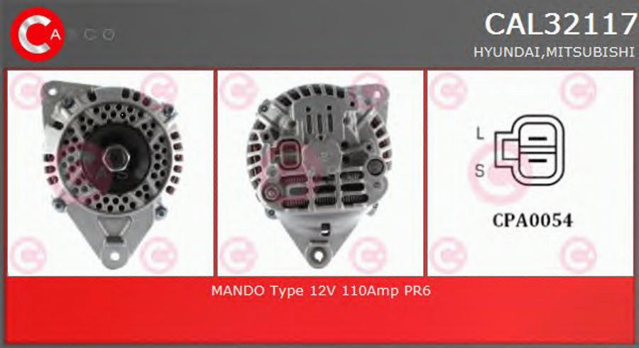 Casco CAL32117 - Generator / Alternator aaoparts.ro