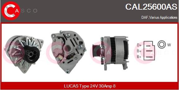 Casco CAL25600AS - Generator / Alternator aaoparts.ro
